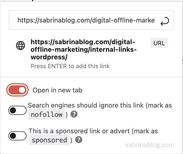 Internal links